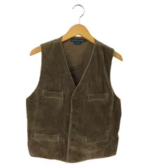 ラルフローレン RALPH LAUREN 動物ボタン 太畝コーデュロイベスト メンズ  14