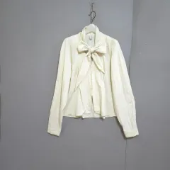 Vネック リー ボウタイ ブラウス F n3654