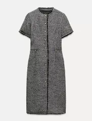 ZARA(ザラ) ストラクチャー ミディ ワンピース zw collection m