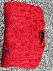 ポロ コットン ウィメンズニット M コーラル色