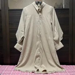 新品 スタンドカラー ミニ ワンピース (66サイズ)