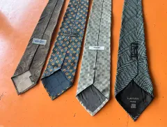 ヴィンテージ タイ 4種 (ケンゾー エルメネジルドゼニア リッキーエルオム ランバン)