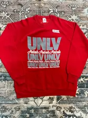 90s ジャージ 50/50 unlv スウェット シャツ usa ヴィンテージ プリンティング スウェット マン