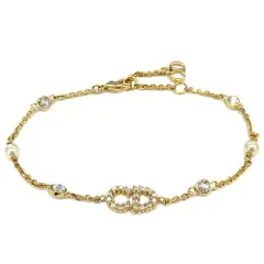 【栄】ディオール ブレスレット Clair D Lune ラインストーン パール GP B0668CDLCY D301 アクセサリー レディース 小物 その他