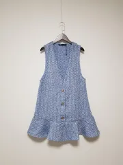 ZARA(ザラ) ツイード ベストドレス S