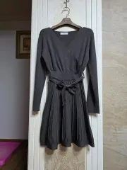 0328 ) ニット ミディ ワンピース (新品)