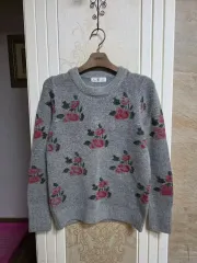 0328 ) 花 柔らかい ニット