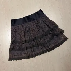 ヴィンテージ レース ティアード スカート