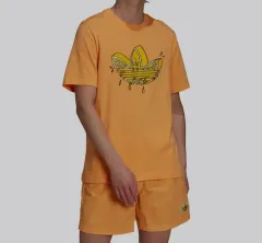 （ M ) アディダス レモン トレフォイル 半袖 グラフィック Tシャツ ユニセックス E9M1470