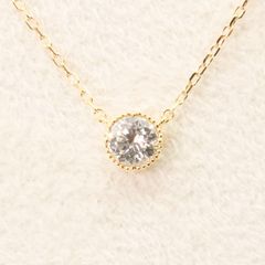 31-22】一粒ダイヤモンド ネックレス D0.20ct【中古】【K18YG】 - メルカリ