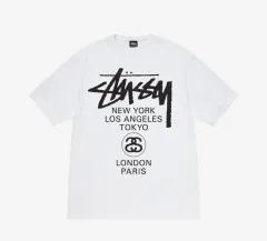 （ XL ） STUSSY(ステューシー) ワールドツアー Tシャツ 白 2023
