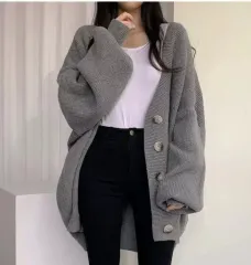 ルーズフィット ニット カーディガン