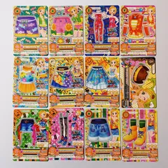 ⑲ 新条ひなき 12枚セット パープルキャンディショーパン サンフラワーピンクショーパン ヴィヴィッドガーリーオールインワン フレッシュオレンジトップス ブライトサマーキャミソール ポッピンクラッカースカート ほか ／ アイカツ！Aikatsu！