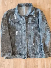 ブラックデニム ウォッシュ ジャケット