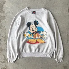 90's Disney mickey sweatshirt/ usa製 ヴィンテージ トレーナー スウェット グレー