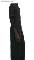 ザラ バルーンフィット ワイドデニム 30