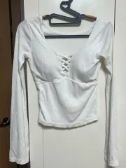 (新品) クロップ 長袖Tシャツ