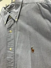 ポロ Ralph Lauren(ラルフローレン) ライトブルーデニム 半袖 シャツ L