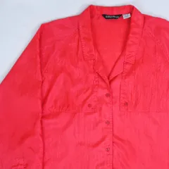 90年代 Ashleigh Morgan シアーシャツ レッド  ジャケット風 Mサイズ相当