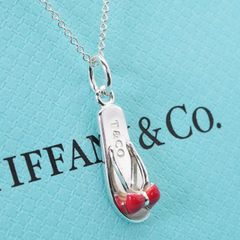 SALE【ティファニー】リボン サンダル ティファニーブルー ペンダント 