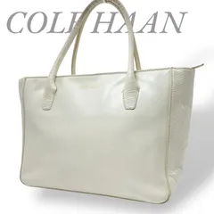 【B4904】 Cole Haan コールハーン トートバッグ オールレザー パイソン型押し A4可 大容量 レディース ファスナーポケット