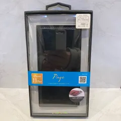 iPhone 11 Pro 極薄一枚革フラップケース「PAGE」 ブラック mst-16024【B】