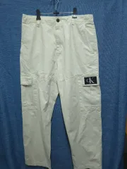 Calvin Klein CK ベージュ カーゴ ズボン
