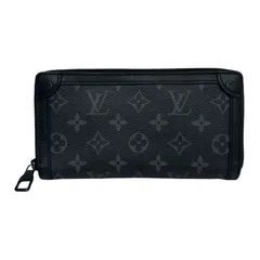 LOUIS VUITTON ルイヴィトン トランク・ジッピーウォレット M80558 ブラック モノグラム エクリプス 長財布 メンズ 【中古】 52509R15