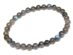 [HINRYO] g3-215Q 今月の半額 ラブラドライト 5mm～6mm AAAA ブレスレット 内径16cm ポーチ付き 天然石 パワーストーン