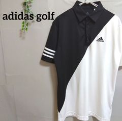 美品♡アディダス ゴルフ モックネック XL デカロゴ ダブルニット 