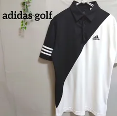 adidas golf アディダス ゴルフ BD半袖ポロシャツ ブラック×ホワイト L  AA1-84のサムネイル