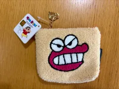 クレヨンしんちゃん フリース チョコビ ワニ山さん 顔 ポーチ コインケース カードウォレット