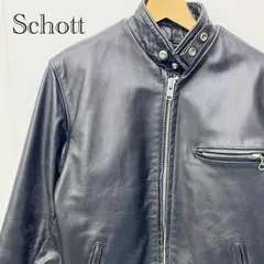 Ｓｃｈｏｔｔ ショット レザー シングル ライダース ジャケット ３６ ＵＳＡ製 ブラック 黒 フルジップ ボアライナー メンズ _208023