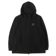 WIND AND SEA ウィンダンシー ジャケット ブラック 黒 サイズ:XL | DENHAM フェイクステッチロゴ ストレッチナイロン フルジップ トラック パーカー (Truck Parka) | アウター ブルゾン 上着【メンズ】【中古】