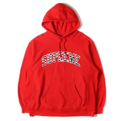 Supreme シュプリーム パーカー レッド サイズ:L | 21SS ハート刺繍 アーチロゴ スウェット パーカー (Hearts Arc Hooded Sweatshirt) | トップス フーディー【メンズ】【中古】