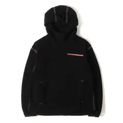 PRADA SPORTS プラダスポーツ パーカー ブラック 黒 サイズ:L | 近年モデル | ラバーロゴ シームテープ フリース パーカー (SJN284 S212 1Z7A) | トップス フーディー【メンズ】【中古】のサムネイル