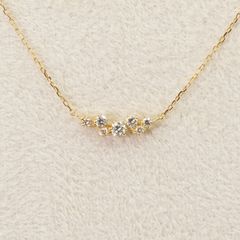BLOOM K18 YG ダイヤモンド ラインネックレス 0.28ct - メルカリ