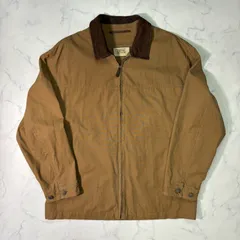 camel active レザーカラー ジャケット ダック ベージュ ジップ ブルゾン メンズ 古着