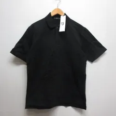 ユニクロ UNIQLO ＋J リラックスフィット 半袖 ポロシャツ S 黒 ブラック JIL SANDER ジルサンダー タグ付き