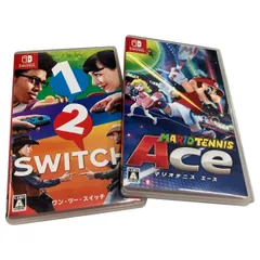 Nintendo Switch ソフト2本セット MARIOTENNIS Ace マリオテニス エース 1-2-Switch ワンツースイッチ 中古 B11055318