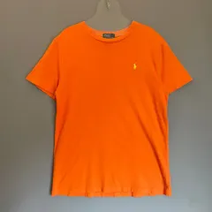 ポロ ラルフローレン オレンジ ポニー刺繍 半袖 Tシャツ L(14-16)
