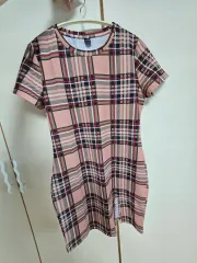 SHEIN 格子縞 ワンピース XL