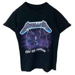 S メタリカ バンT バンド ヘヴィメタ ビッグプリント ブラック 黒 Tシャツ レディース ユニセックス メンズ 古着 半袖 CHM