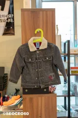 キッズ ブラックデニムジャケット 90サイズ