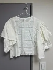 レディース 白 レース ブラウス ウィアヒアール(weareher) サイト 購入