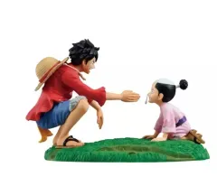 ONE PIECE（ワンピース） フィギュア 一番くじ ルフィ&モモノスケ 中古