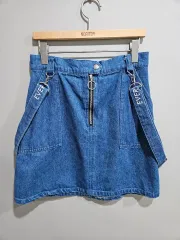 1+1 PINKLATTE ) サスペンダー デニムスカート M