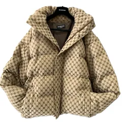 バレンシアガ × グッチ ザ ハッカープロジェクト BB パファージャケット ベージュ BALENCIAGA Aランクのサムネイル
