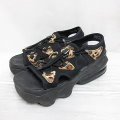ナイキ NIKE CI8798-004 WMNS AIR MAX KOKO SANDAL エアマックス ココ サンダル 24cm 黒 ブラック 豹柄 レオパード柄 靴 シューズ