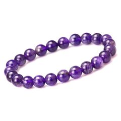 [京珠堂] AAA 恋愛成就 ヒーリング ドッグティースト アメジスト 紫水晶 天然石 ブレスレット … (8mm, 16)